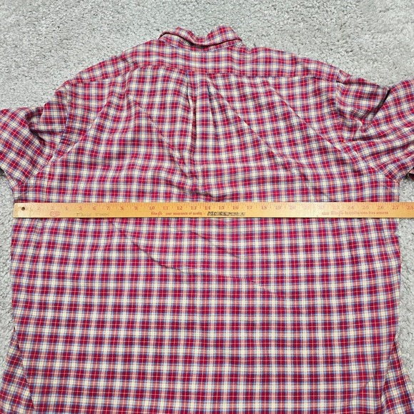 Ralph Lauren Blake Shirt Mens XL Plaid Button Up Long‎ Sleeve Blue Pony Preppy - Picture 7 of 10